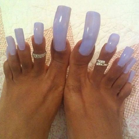 Long Toenails, Acrylic Toe Nails, Acrylic Toes, Cute Toe Nails, Purple Nail, French Tip Acrylic Nails, Blue Nail, Bridal Nails, Nail Designs Spring