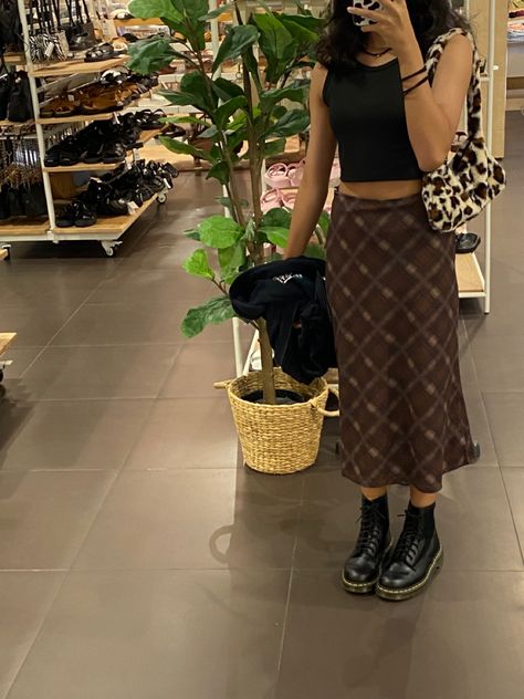 outfit ,, indie ,, fitspo ,, ideas ,, goth ,, grunge ,, cute ,, simple ,, dr martens ,, midi skirt Midi Skirt Chunky Boots, Dr Marten Boots Summer Outfit, Midi Dress Dr Martens, Denim Midi Skirt Doc Martens, Doc Martens Midi Skirt, Dr Martens Midi Skirt, Midi Skirt Floral Outfit, Doc Martin Skirt Outfit, Brown Midi Skirt Outfit Aesthetic