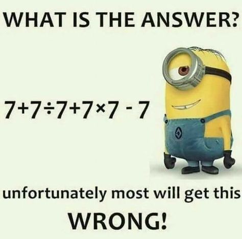 99% of people fail to answer this problem Learning Hacks, Funny Math Quotes, Minion Memes, Funny Minion Pictures, Math Quotes, Funny Minion Memes, Hard Puzzles, Math Riddles, Math Puzzles