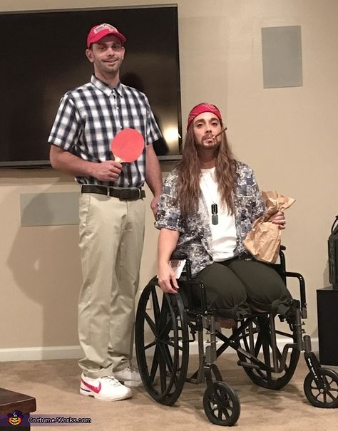 Forrest Gump and Lieutenant Dan - 2016 Halloween Costume Contest Forrest Gump And Lieutenant Dan, Lt Dan And Forrest Gump Costume, Forest Gump And Lieutenant Dan Costume, Forrest Gump And Lieutenant Dan Costume, Best Duos Of All Time, Lt Dan Costume, Forest Gump And Jenny Costume Diy, Lieutenant Dan Costume, Lt Dan