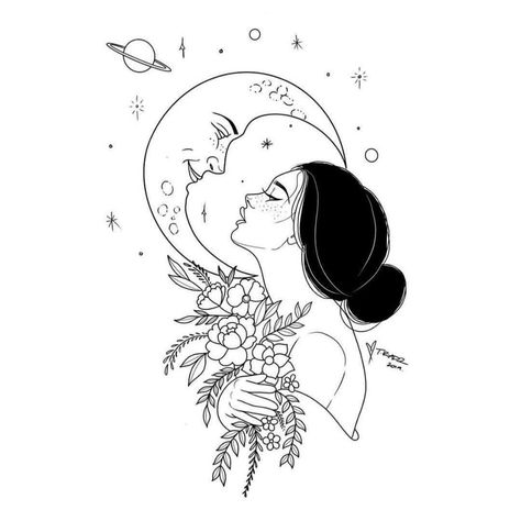 Spirit Daughter on Instagram: ““healing does not meaning closing an old wound. no, you cannot close to heal. healing means expansion. healing means taking up more space.…” Kunst Tattoos, 자수 디자인, Moon Tattoo, Line Art Drawings, Inspirational Tattoos, Tattoo Sketches, Art Drawings Sketches, Cute Tattoos, Yin Yang