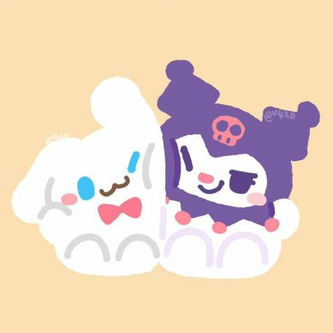 Cinnamon Roll And Kuromi Matching Pfp, Kuromi And Cinnamoroll Wallpaper, Cinnamoroll X Kuromi, Cinnamoroll And Kuromi, Kuromi And Cinnamoroll, Blood Wallpaper, Cinnamoroll Kuromi, Kuromi Cinnamoroll, Hello Kitty Characters