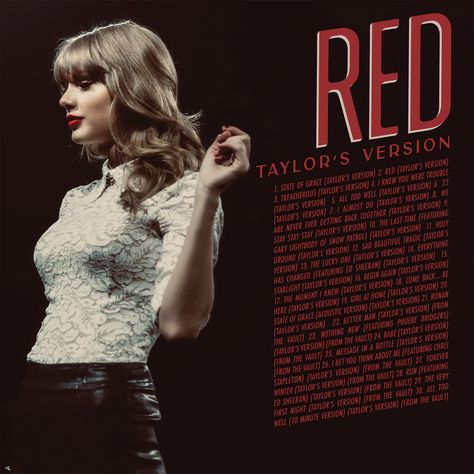 Taylor Swift Red Album, Style Taylor Swift, Taylor Swift Playlist, Mark Foster, 22 Taylor, Loving Him Was Red, Taylor Swift Web, State Of Grace, Chris Stapleton