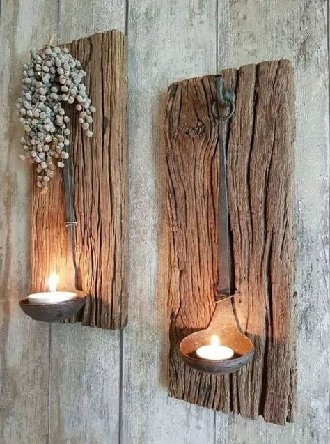 Rustic Patio Furniture, Rustic Patio, Household Furniture, Into The Woods, Furniture Arrangement, Handmade Home Decor, Handmade Home, Candle Sconces, Rustic House