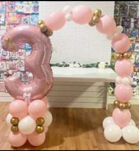 Name Balloon Bouquet, Number Balloon Arch, Baloons Idea For Birthday Girl, 3 Balloon Bouquet, 10th Birthday Balloon Ideas, Balloon Arch With Numbers, Balloon Ideas For Birthday Party, Balloon Number Bouquet, Number Balloons Decoration