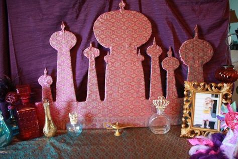 Photo 1 of 61: Arabian Princess / Birthday Arabian Princess Jasmine Inspired Birthday | Catch My Party Aladdin Palace, Arabian Nights Prom, Aladdin Theme, Princess Jasmine Party, Arabian Party, Arabian Theme, Aladdin Birthday Party, Arabian Nights Theme, Princess Birthday Party Ideas