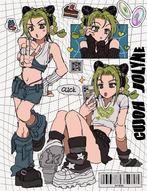 2014 Anime, 2016 Anime, Jolyne Cujoh, Jojo Parts, Multicolored Hair, Anime One, Jojo Bizzare Adventure, I Love Anime, Jojo Bizarre