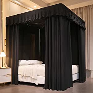 Black Canopy Bed Curtains, Boys Bed Canopy, Bed Canopy Curtains, Princess Bed Canopy, Black Canopy Bed, Twin Canopy Bed, Black Queen Bed, Princess Canopy Bed, Queen Canopy Bed