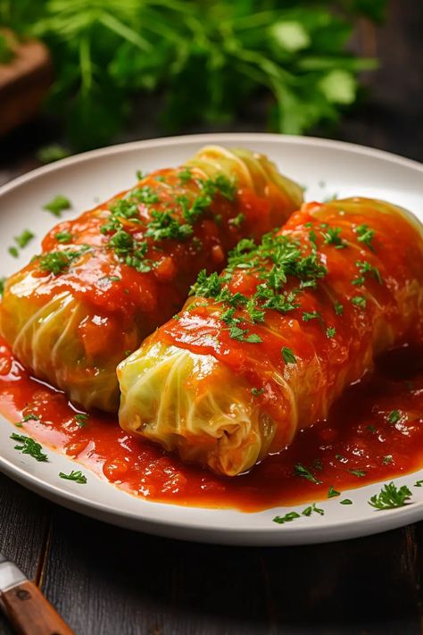 Easy Cabbage Rolls Easy Cabbage Rolls, Unstuffed Cabbage Rolls, Comfort Recipes, Unstuffed Cabbage, Cabbage Rolls Recipe, Stuffed Cabbage, Ethnic Food, Beef And Rice, Cabbage Rolls