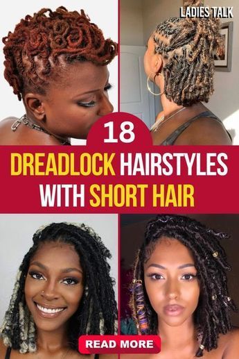 Explore 18 stunning summer dreadlock hairstyles for women with short hair! From chic updos to trendy twists, these styles are perfect for warm weather vibes. Create your summer look and embrace the natural beauty of dreadlocks. #SummerHairstyles #Dreadlocks #ShortHair #SummerFashion Short Locs Hairstyles For Women Dreadlock Styles Dreads Hair, Summer Loc Styles For Women, Dreadlocks Styles For Women, Short Loc Styles For Women Updo, Short Dreads Styles For Women, Locs Hairstyles For Women Dreadlocks, Loc Updo Styles Short, Styles For Short Locs, Short Hair Dreadlocks