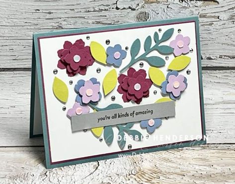 Stampin Up Punch Art, Petal Park, Good Morning God Quotes, Art Heart, Punch Art, God Quotes, Punch Cards, Card Tags, Stamping Up