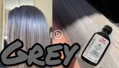 #colourwarehouse #beautymarketplace #hairtoner #haircolour #wella #wella050 #coolingviolet #violet #toning #toner #haircare #hair #dye #diy Must Watch Now On: Wella 050 Before And After, Gray Toner For Hair, Gray Hair Toner, Toner For Yellow Hair, Wella 050, Grey Toner, Wella Hair Toner, Wella Color Charm Toner, Silvery Blonde