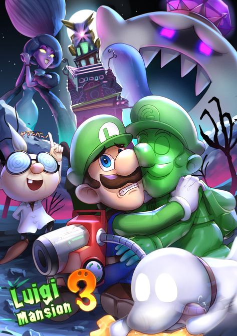 Luigi Mansion, Luigi's Mansion 3, Mario Y Luigi, Mario Fan Art, Super Mario And Luigi, Luigi's Mansion, King Boo, Mario Games, Super Mario World