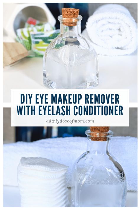 Diy Eye Makeup Remover, Eye Makeup Remover Diy, Diy Eye Makeup, Natural Eye Makeup Remover, Homemade Eye Makeup Remover, Makeup Remover Recipe, Eyelashes Grow, Homemade Makeup Remover, Mascara Remover