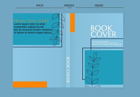 Booklet Printing, Brochure Print, Design Cover, Blue Books, Vector Photo, Screen Print, Front Page, Cover Design, Mockup