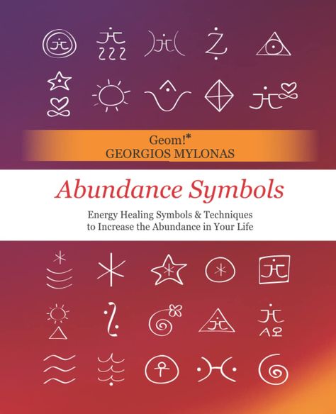 Powerful energy symbols of light and love to manifest more abundance and prosperity in your life and the lives of all people.

Use these high-frequency symbols to experience the luminous miracles of Spirit and the loving wealth of the Source.

This bright abundance guide includes:

- The 64 energy symbols of abundance

- Affirmations and invocations that will uplift your energy

- Exercises and techniques to manifest prosperity Energy Symbols, Healing Symbols, Witchcraft Spell Books, Spiritual Symbols, Powerful Energy, Abundance Affirmations, Retail Market, Spells Witchcraft, Spiritual Healing