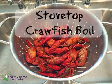 Have you ever wanted to do a crawfish boil one night for just your family on the stovetop and not in the backyard in such a huge pot with tons of people? Well, you can, this recipe will help you to scale down the gigantic recipes for crawfish boil and allow you and your family to enjoy this yummy dish any night of the week. #crawfishboil #stovetopcrawfishboil #crawfishonthestovetop #howtomakecrawfishboil #spicesusedforcrawfishboil #howtocook #recipe #thehealthyhomeeconomist How To Boil Crawfish, How To Cook Crawfish, Crab Boil Recipe, Soups Easy, Crawfish Boil Recipe, Shrimp Boil Recipe, Crawfish Recipes, Cajun Crawfish, Recipe For One