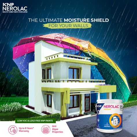 Nerolac Paints Wall Designs, Wall Paint Designs, Wall Designs, Color Paint, Design Creative, Paint Color, House Painting, Social Media Post, Wall Design