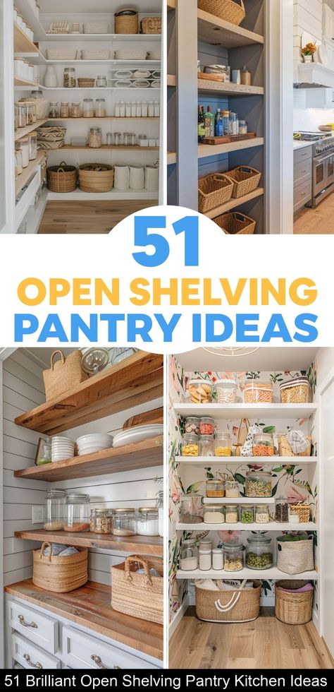 If you’re like me and obsessed with all things aesthetic and functional, then you know the struggle of finding that perfect pantry setup. And when you don’t have a pantry for storage, well, that’s a hard one too. Well, I’m finding that open shelving pantry kitchens is the perfect solution to my pantry kitchen problems. […] Pantry Door Shelves, Open Shelf Pantry Organization, No Kitchen Pantry Storage Solutions, Kitchen Open Pantry, Step In Pantry, Farmhouse Pantry Shelving Ideas, Pantry Shelf Ideas, Pantry Kitchen Ideas, Open Shelving Pantry