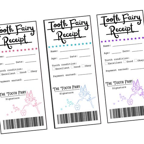 Tooth Receipt, Tooth Fairy Printable, Tooth Fairy Letter Printable Free, Free Tooth Fairy Printable, Tooth Fairy Ideas Free Printable, Tooth Fairy Box Diy, Tooth Fairy Note Printable Free, Tooth Fairy Certificate Free Printable, Tooth Fairy Ideas