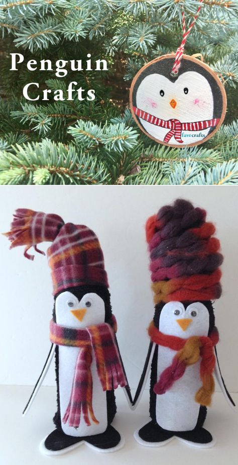 Penguin Crafts For Adults, Christmas Penguins Decorations Diy, Penquins Crafts Christmas, Penguin Ornaments Diy, Penguin Christmas Crafts, Diy Penguin Ornament, Diy Penguin Crafts, Penguin Fishing, Penguin Diy