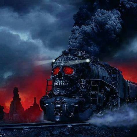 Ghost Train Train Tattoo, The Dark Tower Series, Stephen King Books, The Dark Tower, Ange Demon, Train Art, Crazy Train, Old Trains, Grim Reaper