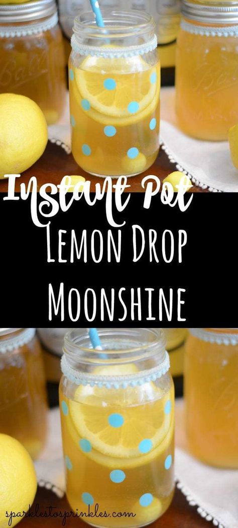 Lemon Drop Moonshine Recipe, Shots Vodka, Moonshine Recipe, Liquor Recipes, Moonshine Recipes, Lemon Drink, Instant Pot Dinner Recipes, Instapot Recipes, Instant Pot Pressure Cooker