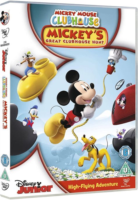 Mickey Mouse Clubhouse - Mickey's Great Clubhouse Hunt DVD: Amazon.co.uk: Disney's Mickey Mouse Clubhouse: DVD & Blu-ray Mickey Mouse Clubhouse Dvd, Printable Mickey Mouse, Disney 100 Years Of Wonder, Super Mario Toys, Whisker Haven, Mickey And The Roadster Racers, Mickey Clubhouse, Mario Toys, Disney 100 Years