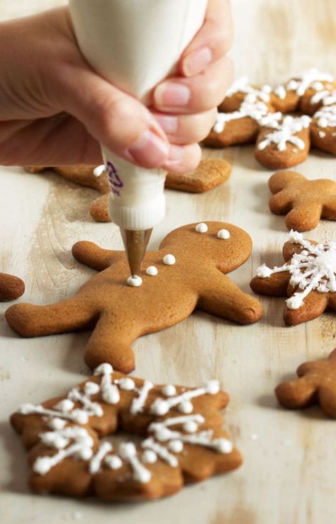 Gingerbread Cookie Icing, Icing For Gingerbread Cookies, Best Gingerbread Cookie Recipe, Best Frosting Recipe, German Gingerbread, Biscuits Halloween, Easy Gingerbread Cookies, Best Gingerbread Cookies, Gingerbread Cookie Dough