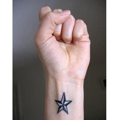 Nautical Star: Everyone's Got One, What Does It Mean? | Tattoo.com Nautical Star Tattoo, Star Tattoo On Wrist, Nautical Star Tattoos, Star Tattoo Meaning, Tattoo On Back, Piercings Ideas, Nautical Star, Star Tattoo Designs, Star Tattoo