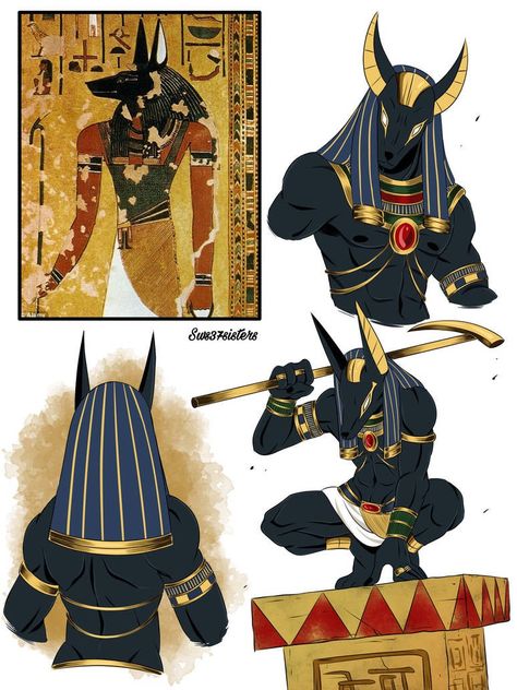 Female Anubis, Anime Egyptian Female, Egyptian Art Drawing, Egyptian Character, Egyptian Drawings, Egyptian Anubis, Egypt Concept Art, Anime Egyptian, Ancient Egyptian Gods