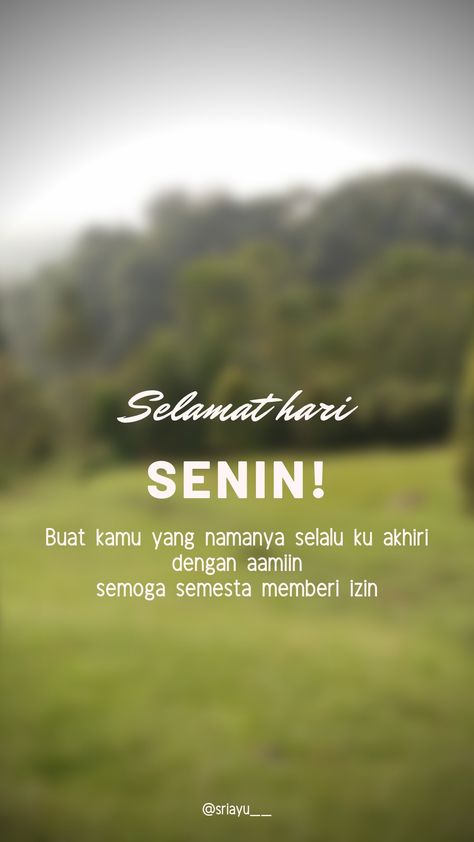 Jangan benci hari senin yaa :) awali hari dengan semangaaat! Senin Quote, Indicators Trading, Wallpaper Humor, Quotes Lucu, Cinta Quotes, Religion Quotes, About Quotes, Cool Captions, Quotes Indonesia