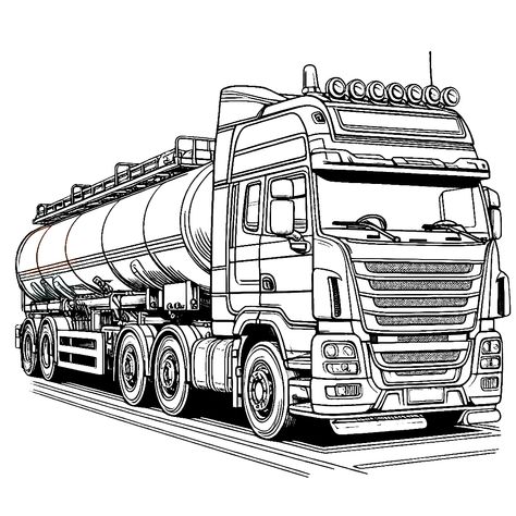 Coloring Pages Trucks, Vehicle Coloring Pages, Vehicles Coloring Pages, Truck Games, Marine Plants, Transport Truck, Truck Coloring Pages, Boy Drawing, Printable Pictures