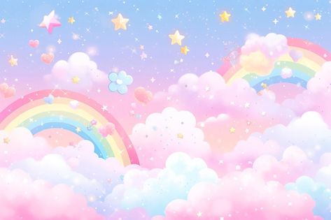 Unicorn Wallpaper Ipad, Unicorn Rainbow Background, Unicorn Landscape Background, Rainbow Desktop Wallpaper Aesthetic, Rainbow Background Landscape, Cute Wallpaper Landscape, Rainbow Wallpaper Ipad, Cute Backgrounds Landscape, Unicorn Background Wallpapers