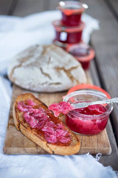 How to make Wild Rose Petal Jam...great over vanilla ice cream, on toast, or swirled into porridge, the flavor will make you swoon. | www.feastingathome.com Rose Petal Jam, Feasting At Home, Edible Flowers Recipes, Rose Recipes, Jam And Jelly, Wild Food, Easy Delicious Recipes, Jam Recipes, Spring Recipes