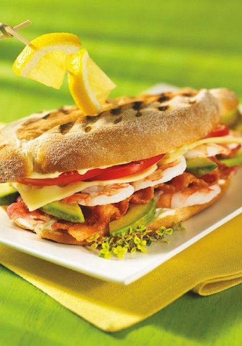 Top 10 Amazing Panini Sandwiches - Top Inspired Shrimp Sandwich Recipes, Best Panini Recipes, Sandwich Recipes Panini, Panini Recipe, Shrimp Sandwich, Panini Recipes, Panini Sandwiches, Cheese Sandwich Recipes, Panini Press