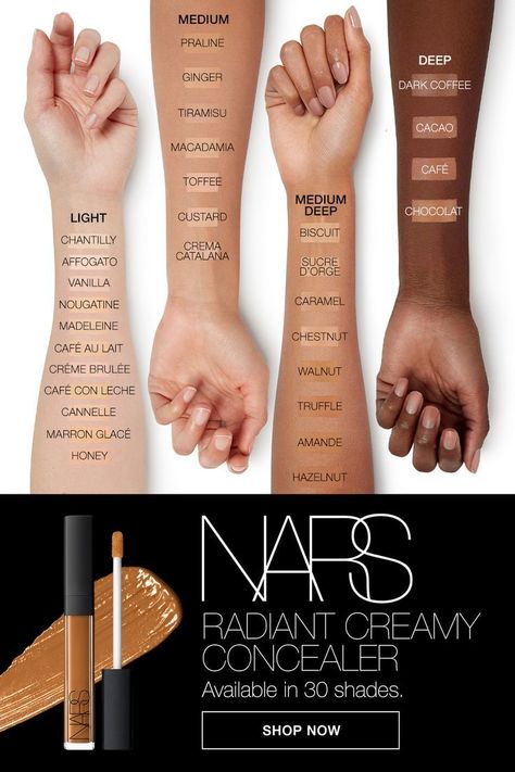 Concealer Nars, Nars Concealer, Nars Radiant, Radiant Creamy Concealer, Nars Radiant Creamy Concealer, Makeup Help, Concealer Colors, Creamy Concealer, Eye Makeup Art