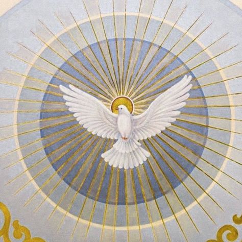 Holy Spirit Aesthetic, Holy Spirit Art, Religion Tattoos, Holy Spirit Tattoo, Holy Spirit Dove, Our Father Who Art In Heaven, Christian Symbols, Spirited Art, Pentecost