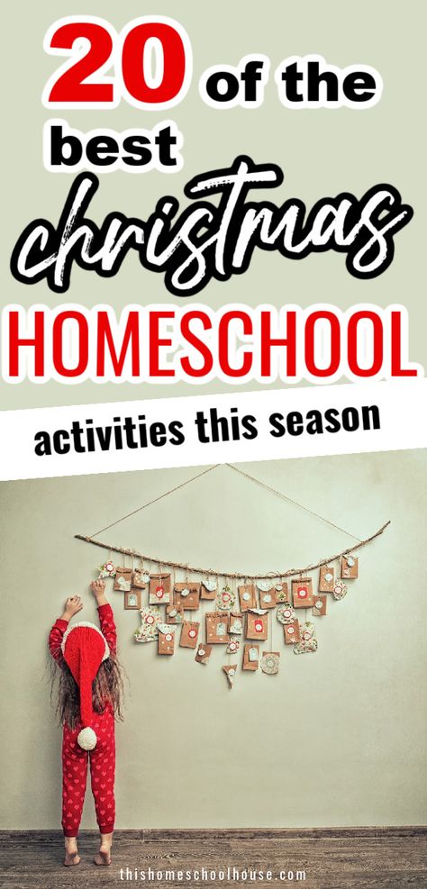 Christmas Crafts For Homeschool, Christmas Homeschool Ideas, Homeschool Christmas Crafts, Christmas School Activities For Kids, Homeschool Christmas Ideas, Christmas Season Activities, December Homeschool Activities, Homeschool Christmas Party, Christmas School Homeschool