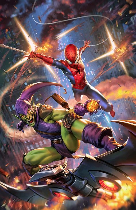 Derrick Chew, The Amazing Spiderman 2, Goblin Art, John Romita Jr, Spiderman 2, Spiderman Pictures, The Amazing Spider Man, Green Goblin, Spider Man 2