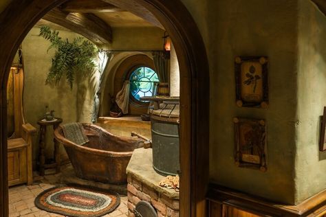 Venturing Into Hobbiton's First Ever Hobbit Hole Hobbit House Interior, Hobbit Hole Decor, Holes Movie, Cottage Fairytale, Medieval Home Decor, Woodsy Decor, Forest Cottage, Castle Home, Fairytale Cottage