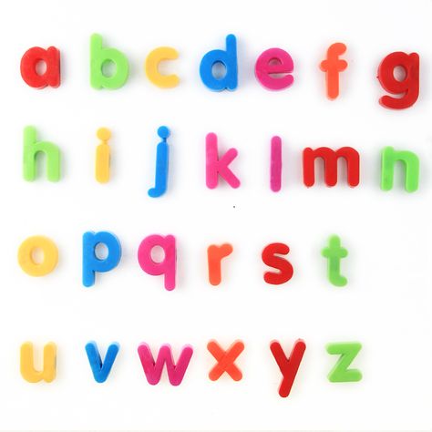 Magnetic Alphabet Letters, Small Letters, Alphabet Letters, Fonts Alphabet, Kids Magnets, Fridge Magnets, First Names, Lettering Alphabet, Kids Learning