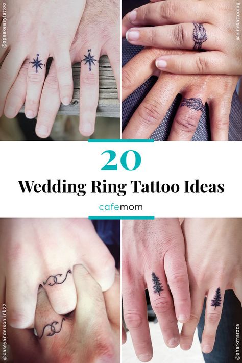 Marriage Ring Tattoos, Wedding Ring Tattoo Ideas, Couple Ring Finger Tattoos, Tatoo Ring, Engagement Tattoos, Ring Tattoo Ideas, Wedding Ring Finger Tattoos, Tattoo Rings, Married Couple Tattoos