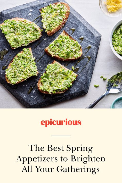 Spring Appetizers, Green Garlic, Finger Foods Easy, Spring Vegetables, Entertaining Recipes, Seasonal Recipes, Deviled Eggs, Fresh Veggies, Food Menu