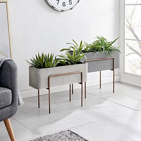 Rectangular Planters Indoor, Outdoor Patio Planters And Decor, Rectangle Planters Outdoor, Rectangular Planters Outdoor, Metal Planters Outdoor, Modern Planters Indoor, Outdoor Plant Stands, Modern Planters Outdoor, Rectangle Planters