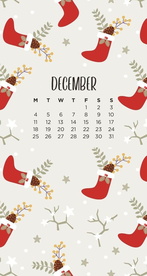 Phone Wallpapers, December Wallpaper, December Christmas, December Calendar, December 1, Christmas Wallpaper, Christmas Pattern, 9 And 10, Christmas Stockings