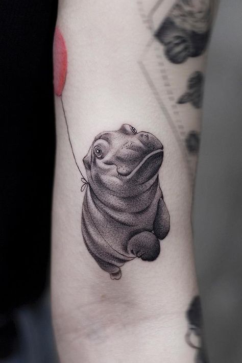 Hippo Tattoo, Wormhole Tattoo, Happiness Tattoo, Small Pretty Tattoos, Tattoo Machines, Tattoo Desings, Tattoo Kits, Baby Tattoos, Cover Up Tattoos