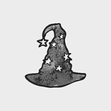 Small Wizard Tattoo, Wizard Hat Illustration, Wizard101 Tattoo, Cute Wizard Drawing, Wizard Cat Tattoo, Wizard Hat Tattoo, Wizard Tatoos, Frog Wizard Tattoo, Wizard Hat Drawing