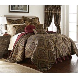 Chezmoi Collection Royale 7-Piece Jacquard Floral Comforter Set - Walmart.com