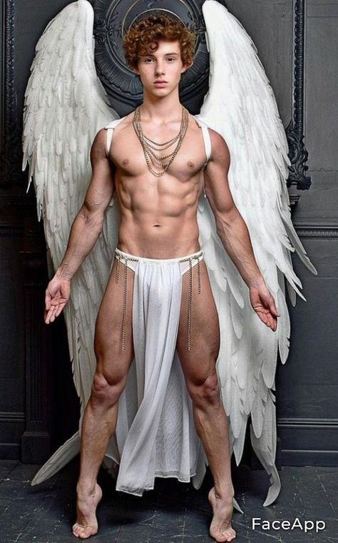 That's the size XL. I thought it was small for men for example. But I liked the material great for rain and fine. I have 158 height and 70kg Gay Halloween Costumes, Greek God Costume, Gay Costume, Male Angel, Human Poses Reference, Fantasias Halloween, Human Poses, Male Poses, Shirtless Men